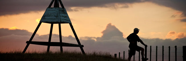 Whenuanui Farm Trigg Piont on dusk, Helensville, New Zealand